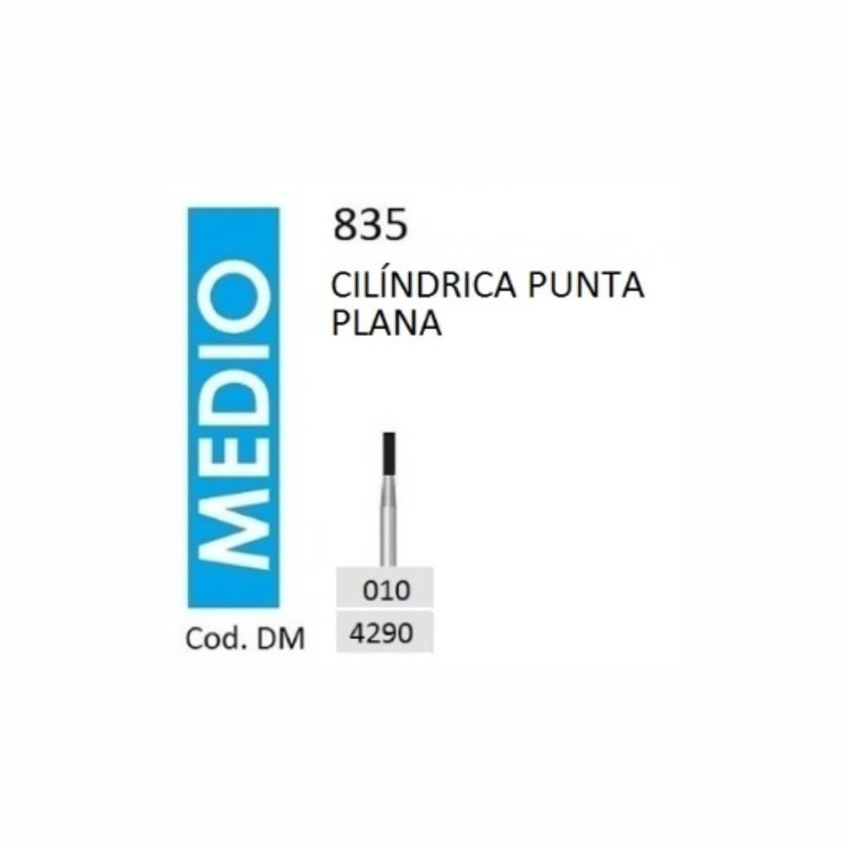 Piedra DIAMANTE MDT FG 835/010 GRANO MEDIO - CILINDRICA