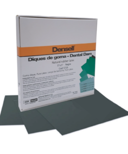 Goma Dique 5X5 x52pz DENSELL black medium 0.18mm Dental Dam