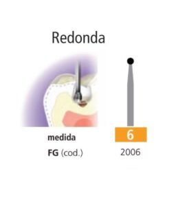 Fresa Carburo FG 6 001/001/018 Easydent redonda c/u