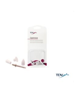 Optimize- Avio 8 puntas de silicona para pulido de resina + mandril TDV