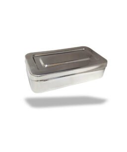 CAJA Acero Inoxidable Metalica Inox 20x10x4 lisa chica