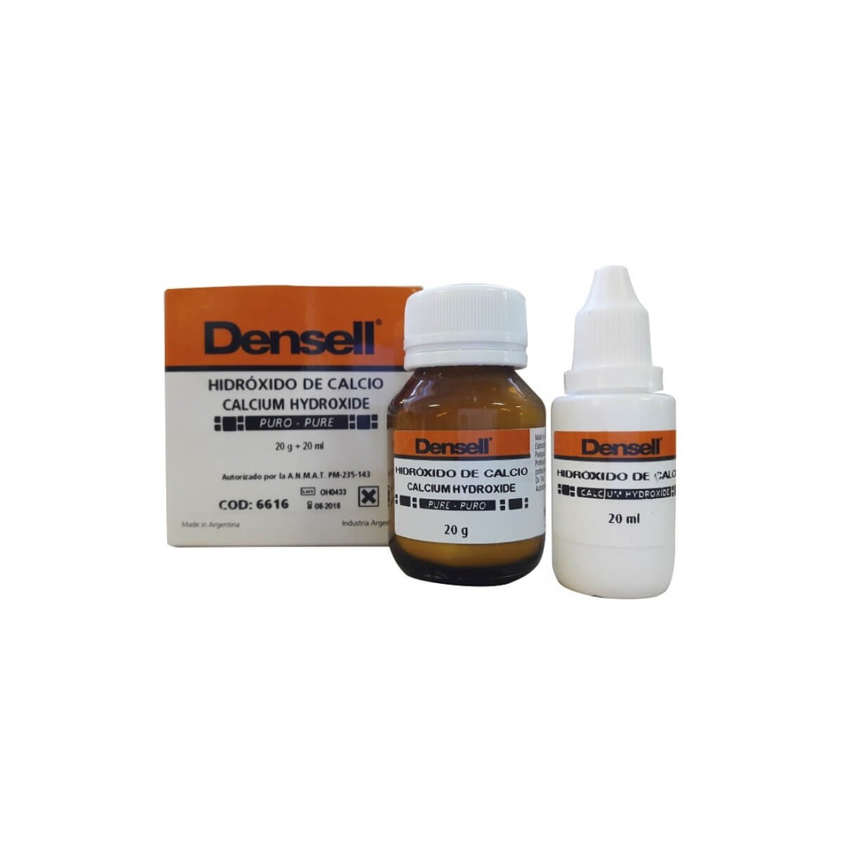 HIDROXIDO DE CALCIO PURO AVIO 20G+20ML Densell