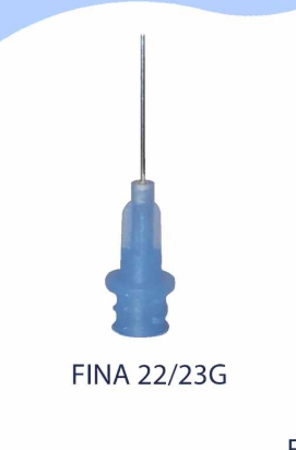 Puntas Canula Aplicadoras Fina 23G Densell 11-20006 0.337/0.635mm naranja/celeste