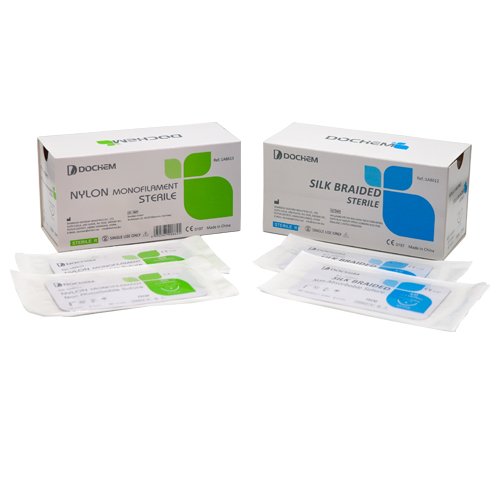 Sutura Dochem de Nylon 5/0 caja x 12
