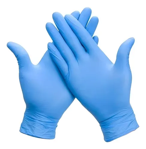 Guantes De Nitrilo Color Azul