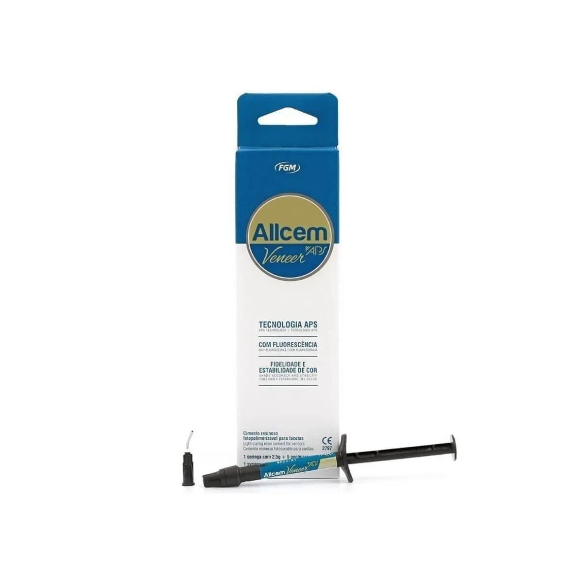 Allcem Cemento para carilla Veneer APS Refill- 1 jeringa x 2,5gr - A2